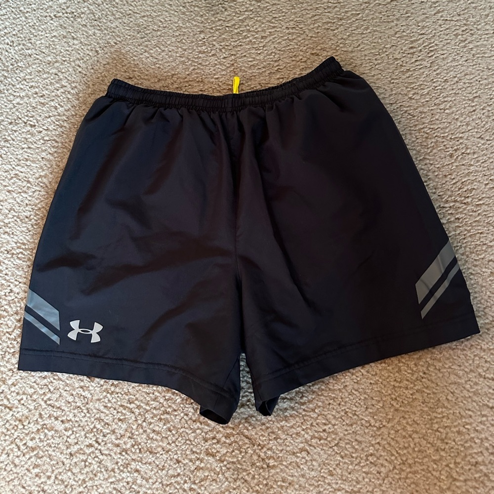 Under Armour Gray and Black HeatGear shorts